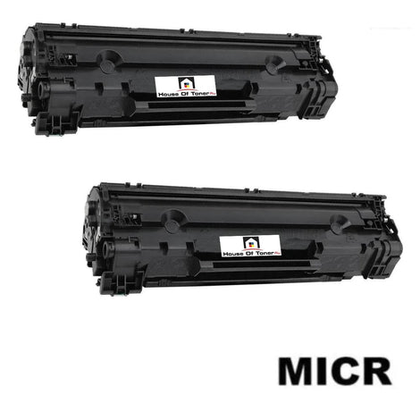 Compatible Toner Cartridge Replacement for HP CE285A (85A) Black (1.6K) W/Micr (2-Pack)