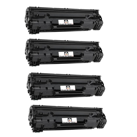 Compatible Toner Cartridge Replacement for HP CE285A (85A) Black (3K) Jumbo (4-Pack)