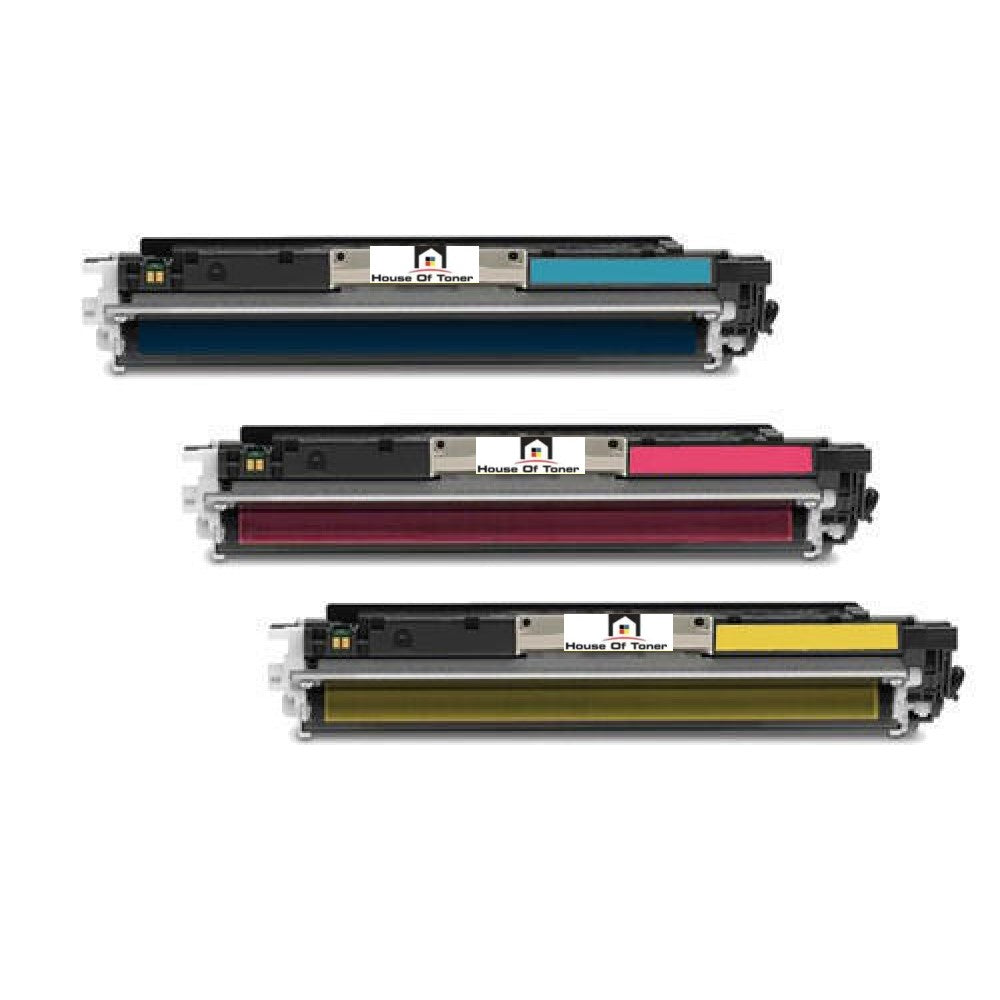 Compatible Toner Cartridge Replacement for HP CE311A, CE312A, CE313A (126A) Cyan, Yellow, Magenta (1K Color ) 3-Pack