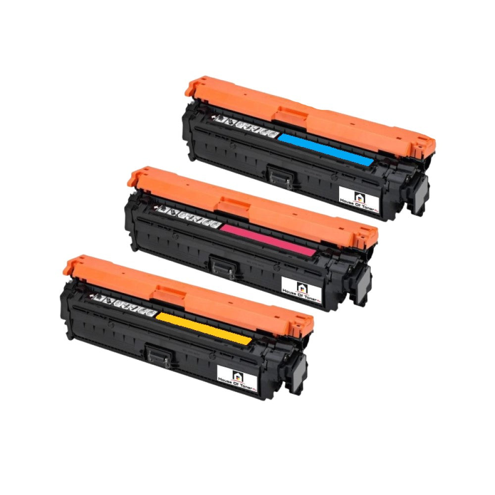 Compatible Toner Cartridge Replacement for HP CE341A, CE342A, CE343A (651A) Cyan, Magenta, Yellow (1.6K Color YLD) 3-Pack
