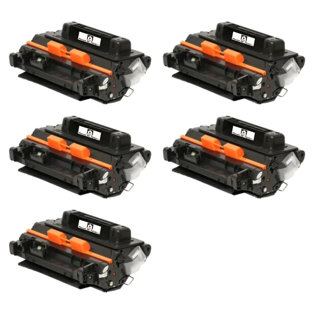 Compatible Toner Cartridge Replacement for HP CE390A (90A) Black (18K YLD) Jumbo (5-Pack)