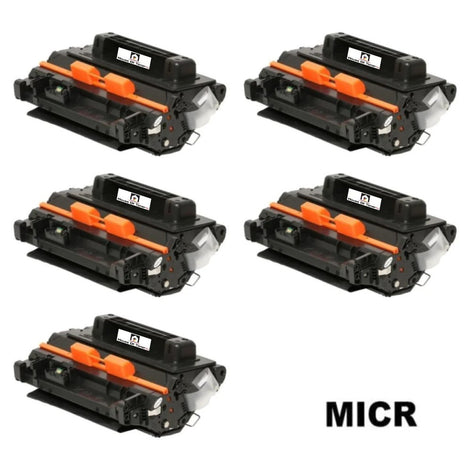 Compatible Toner Cartridge Replacement for HP CE390A (90A) Black (10K YLD) W/MICR (5-Pack)