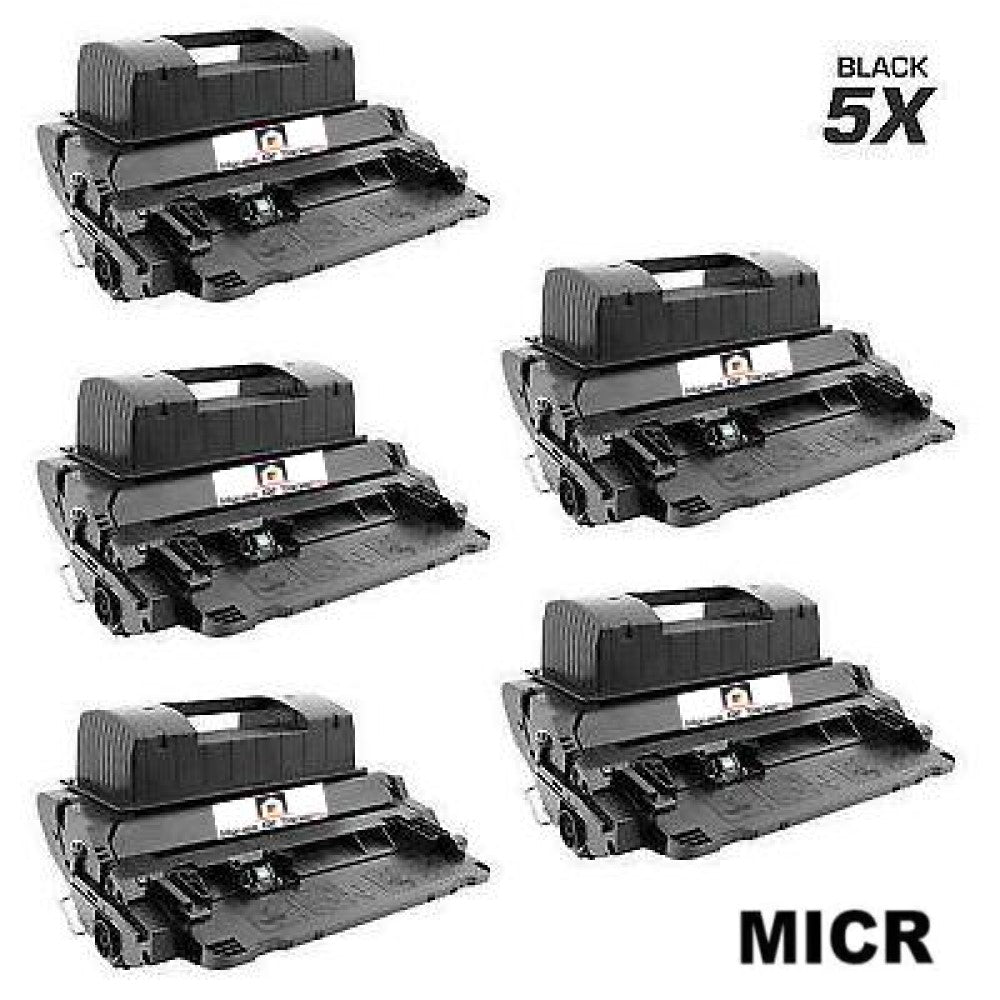 Compatible Toner Cartridge Replacement for HP CE390X (90X) Black (24K YLD) 5-Pack (W/MICR)