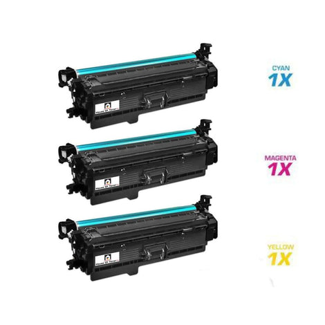 Compatible Toner Cartridge Replacement for HP CE401A, CE402A, CE403A (507A) Cyan, Magenta, Yellow (6K YLD) 3-Pack