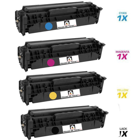 Compatible Toner Cartridge Replacement for HP CE410A, CE411A, CE412A, CE413A (305A) Black, Cyan, Magenta, Yellow (2.6K YLD) 4-Pack