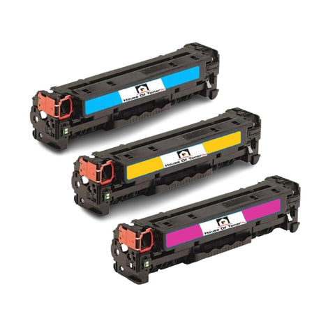 Compatible Toner Cartridge Replacement for HP CE741A, CE742A, CE743A  (307A) Cyan, Magenta, Yellow (3-Pack)