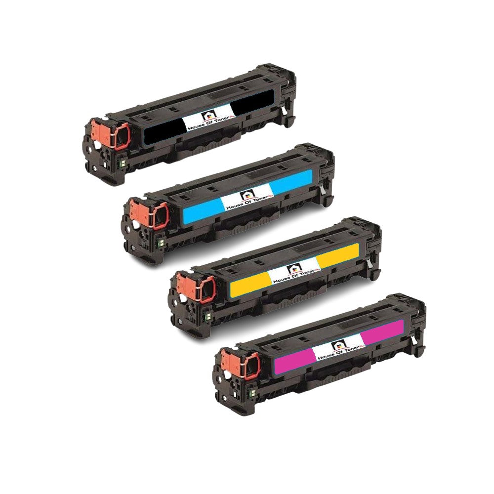 Compatible Toner Cartridge Replacement for HP CE740A, CE741A, CE742A, CE743A  (307A) Black, Cyan, Magenta, Yellow (4-Pack)