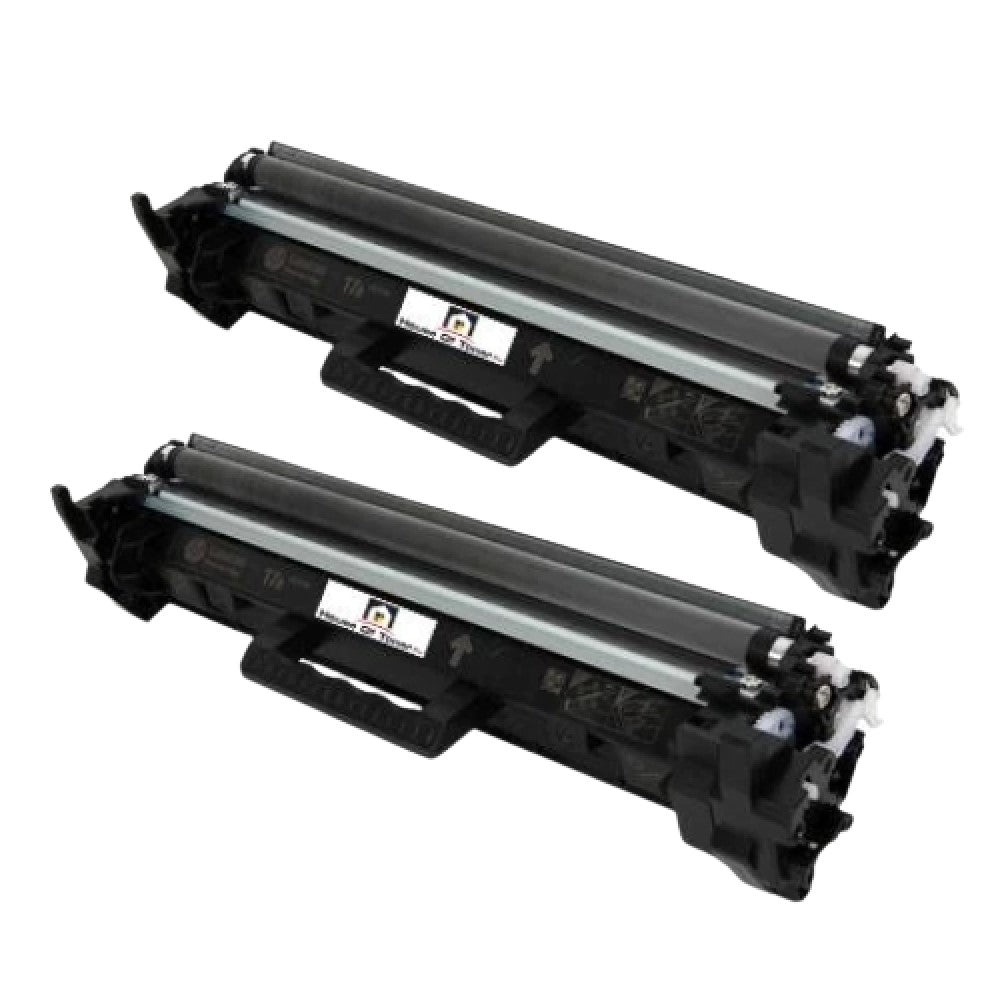 Compatible Toner Cartridge Replacement for HP CF217A (17A) Black (1.6K YLD) 2-Pack (W/MICR)