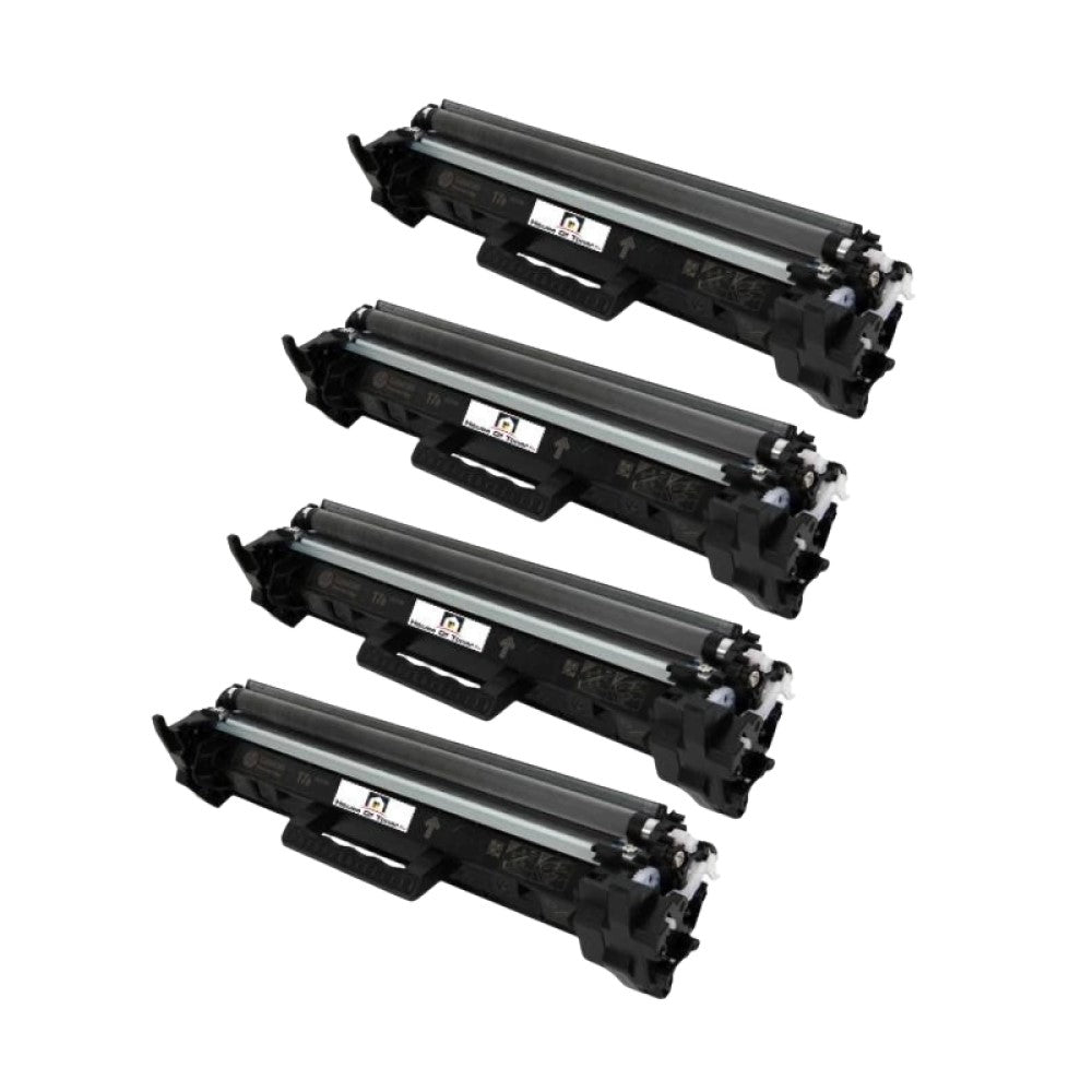 Compatible Toner Cartridge Replacement for HP CF217AJ (17A) Jumbo (Black) 4-Pack (2.5K)