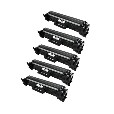 Compatible Toner Cartridge Replacement for HP CF217AJ (17A) Jumbo (Black) 5-Pack (2.5K)