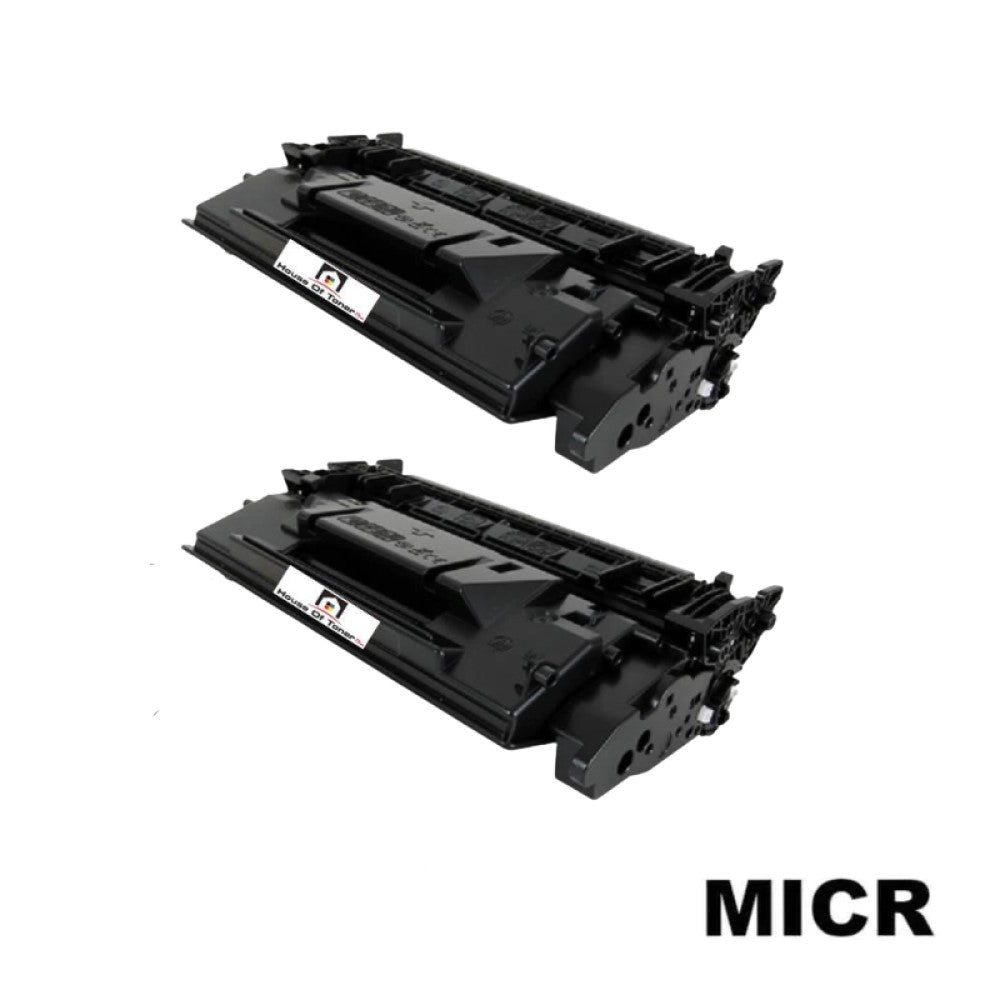 Compatible Toner Cartridge Replacement for HP CF226X (26X) High Yield Black (9K YLD) 2-Pack (W/MICR)
