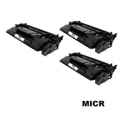 Compatible Toner Cartridge Replacement for HP CF226X (26X) High Yield Black (9K YLD) 3-Pack (W/MICR)