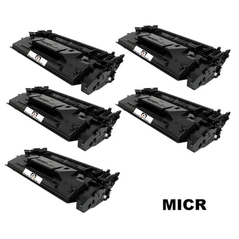 Compatible Toner Cartridge Replacement for HP CF226X (26X) High Yield Black (9K YLD) 5-Pack (W/MICR)