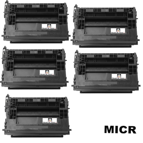 Compatible Toner Cartridge Replacement for HP CF237X (37X) High Yield Black (25K YLD) 5-Pack (W/MICR)