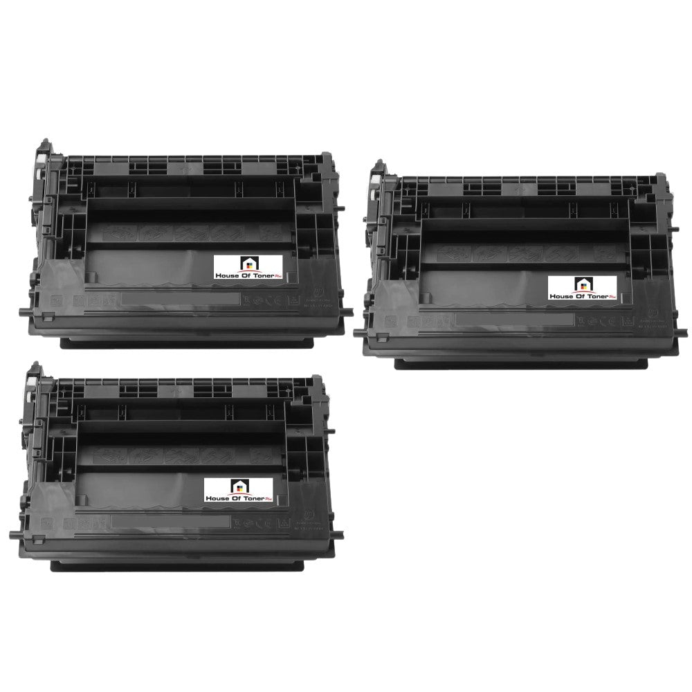 Compatible Toner Cartridge Replacement for HP CF237X (37X) High Yield Black (25K YLD) 3-Pack