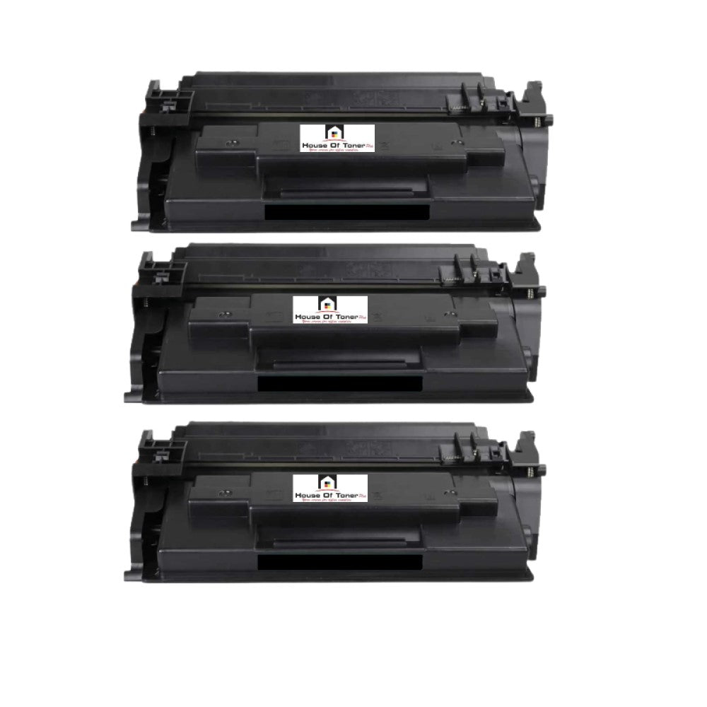 Compatible Toner Cartridge Replacement For HP CF258XOJ (58X) High Yield Jumbo BK (15K) (Used OEM Chip) 3-Pack