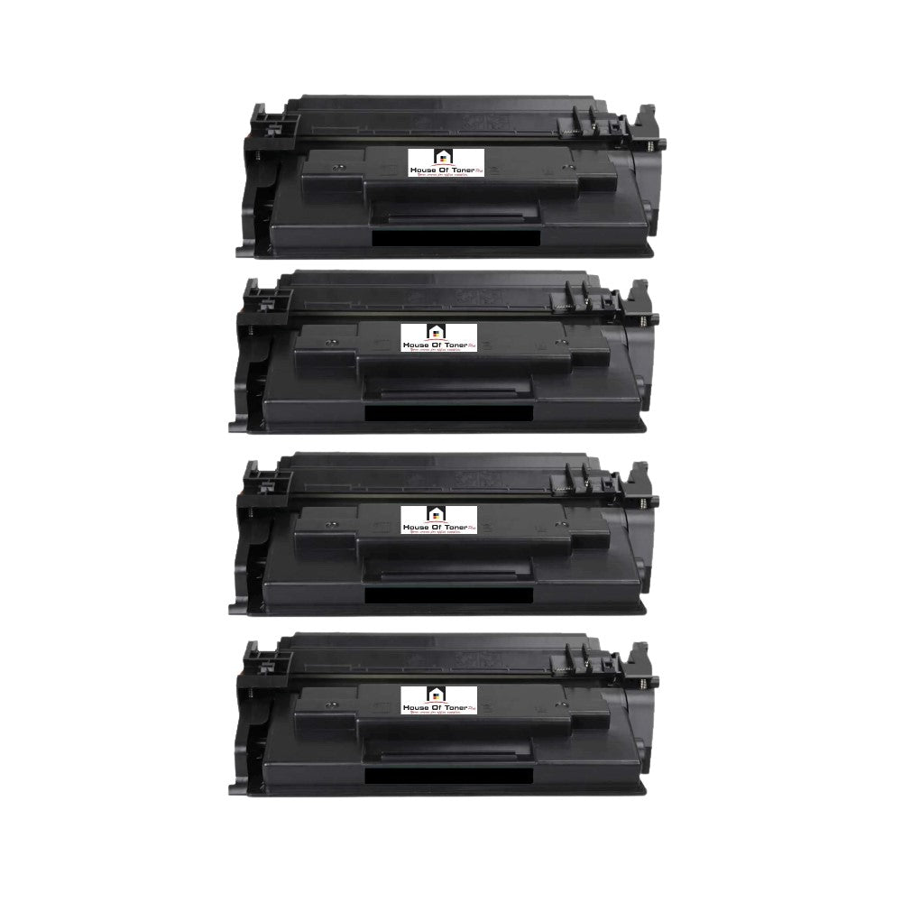 Compatible Toner Cartridge Replacement For HP CF258XOJ (58X) High Yield Jumbo BK (15K) (Used OEM Chip) 4-Pack