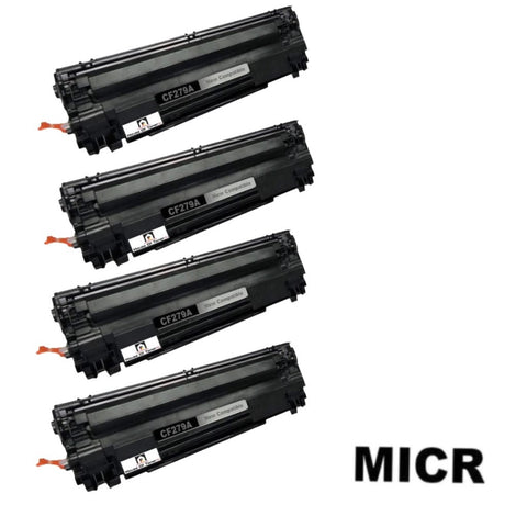 Compatible Toner Cartridge Replacement for HP CF279A (79A) Black (1K YLD) W/Micr (4-Pack)