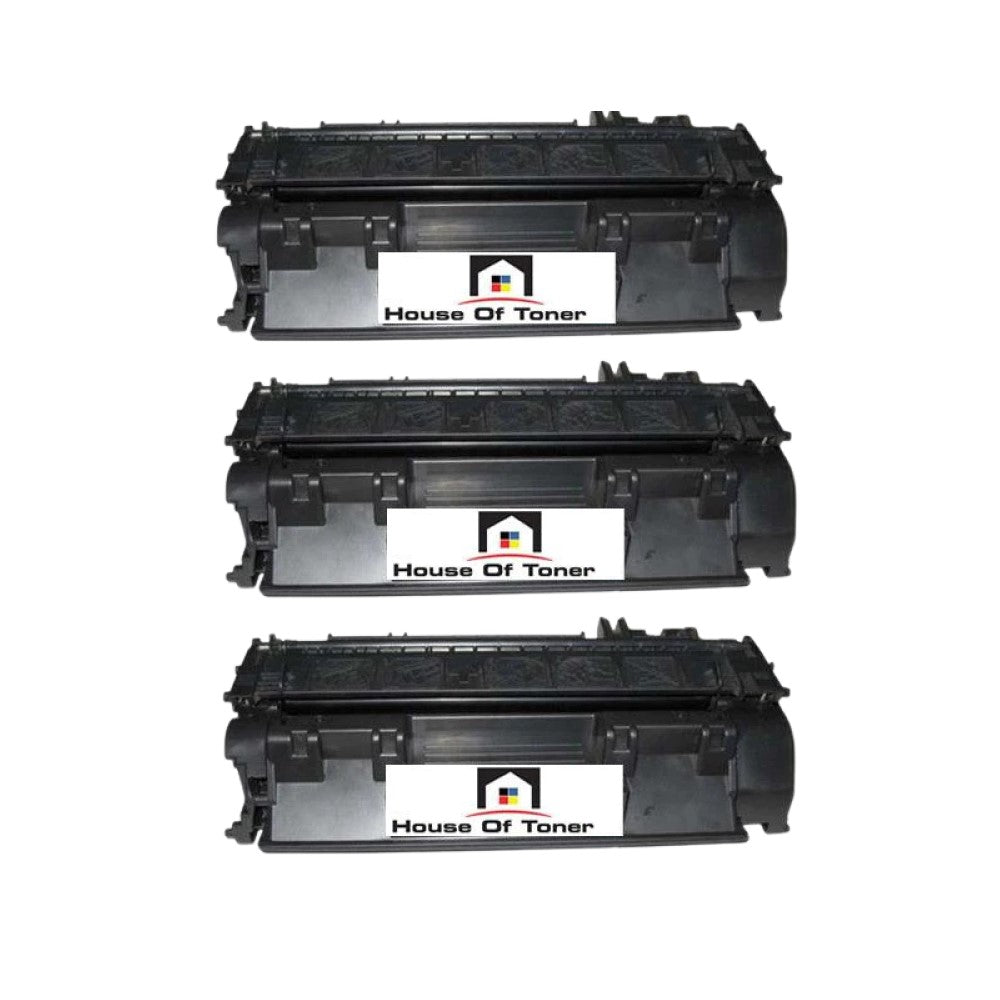 Compatible Toner Cartridge Replacement for HP CF280A (80A) Black (2.5K YLD) 3-Pack