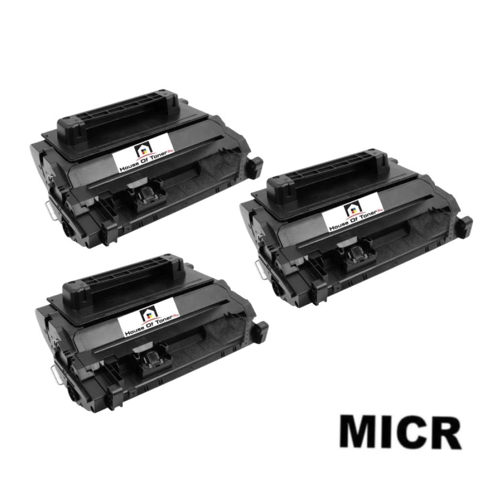 Compatible Toner Cartridge Replacement for HP CF281A (81A) Black (10.5K YD) W/MICR (3-Pack)