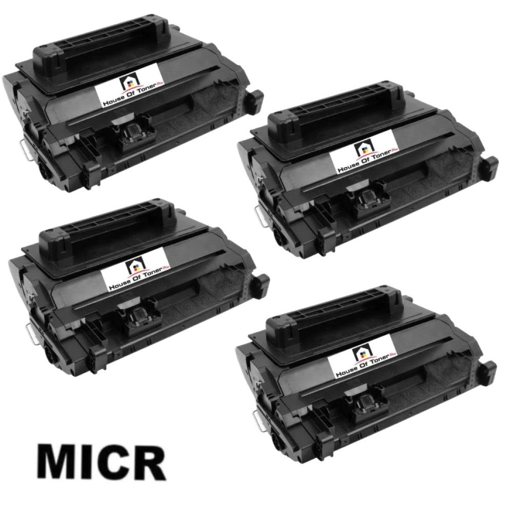 Compatible Toner Cartridge Replacement for HP CF281A (81A) Black (10.5K YD) W/MICR (4-Pack)