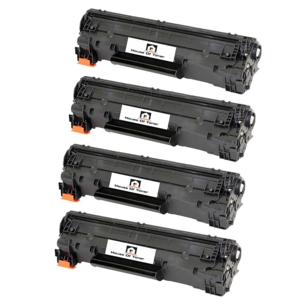 Compatible Toner Cartridge Replacement For HP CF283A (83A) Black (1.5K YLD) 4-Pack