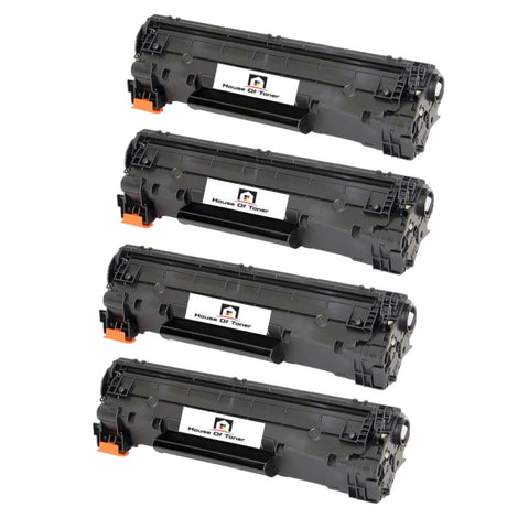 Compatible Toner Cartridge Replacement For HP CF283A (83A) Black (1.5K YLD) 4-Pack