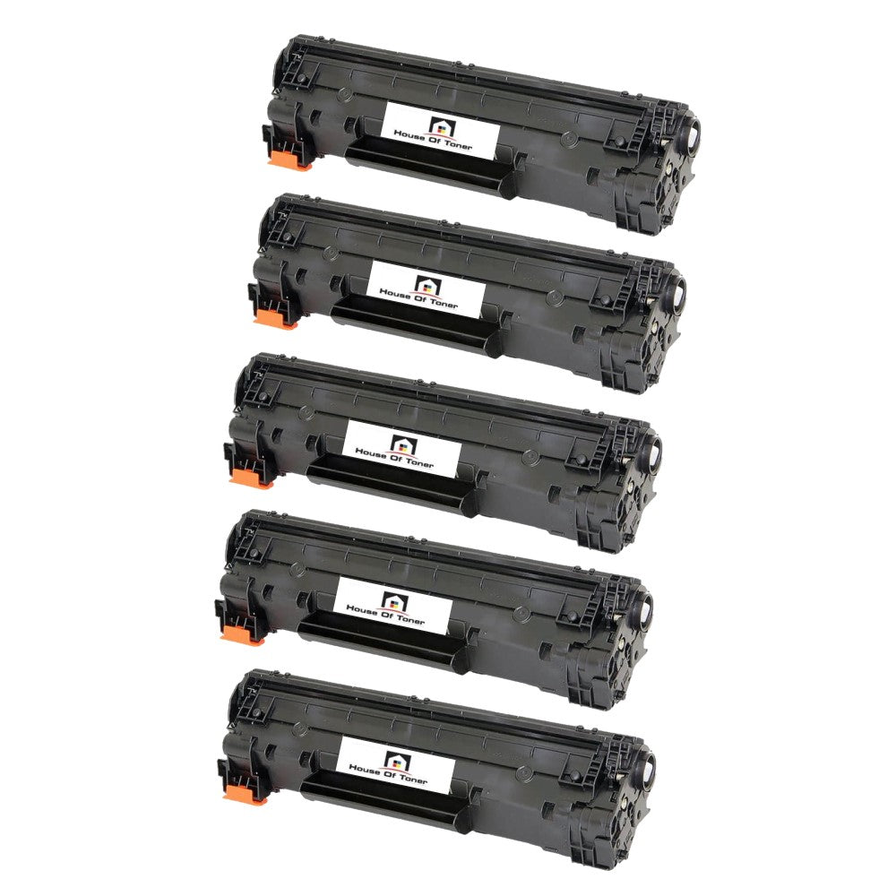 Compatible Toner Cartridge Replacement For HP CF283A (83A) Black (1.5K YLD) 5-Pack