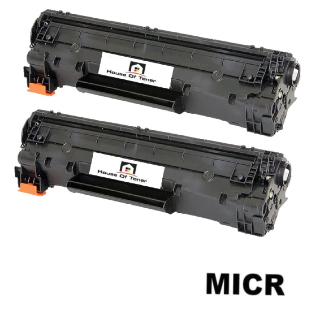 Compatible Toner Cartridge Replacement for HP CF283A (83A) Black (1.5K YLD) 2-Pack (W/Micr)