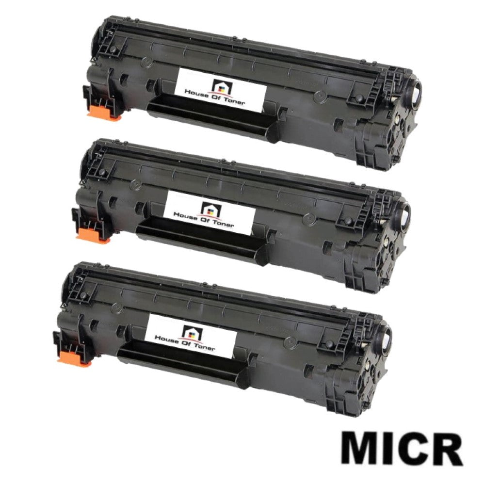 Compatible Toner Cartridge Replacement For HP CF283A (83A) Black (1.5K YLD) 3-Pack (W/Micr)