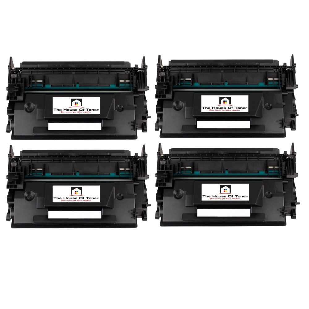 Compatible Toner Cartridge Replacement For HP CF287X (87X) High Yield Black (18K YLD) 4-Pack