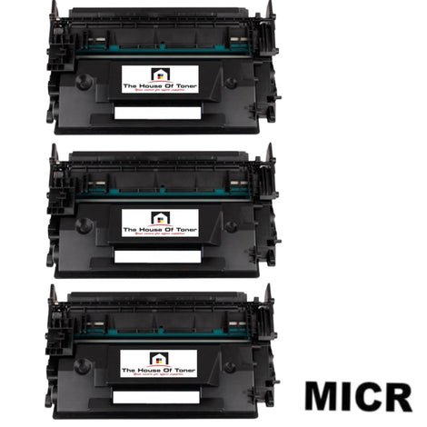 Compatible Toner Cartridge Replacement for HP CF287X (87X) High Yield (18K YLD) 3-Pack (W/Micr)