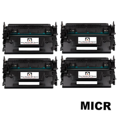Compatible Toner Cartridge Replacement for HP CF287X (87X) High Yield (18K YLD) 4-Pack (W/Micr)