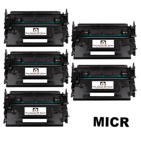 Compatible Toner Cartridge Replacement for HP CF287X (87X) High Yield (18K YLD) 5-Pack (W/Micr)