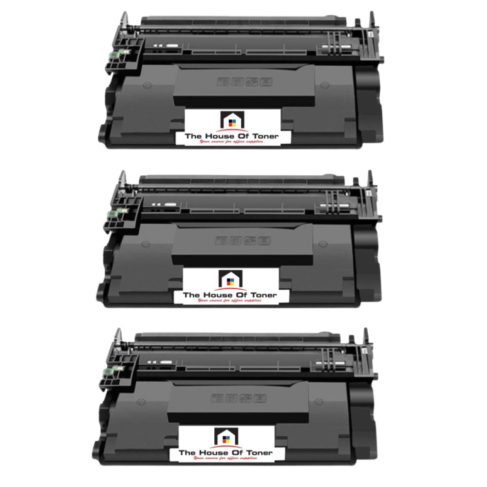 Compatible Toner Cartridge Replacement For HP CF289X (89X) High Yield Black (10K YLD) 3-Pack (W/New Chip)