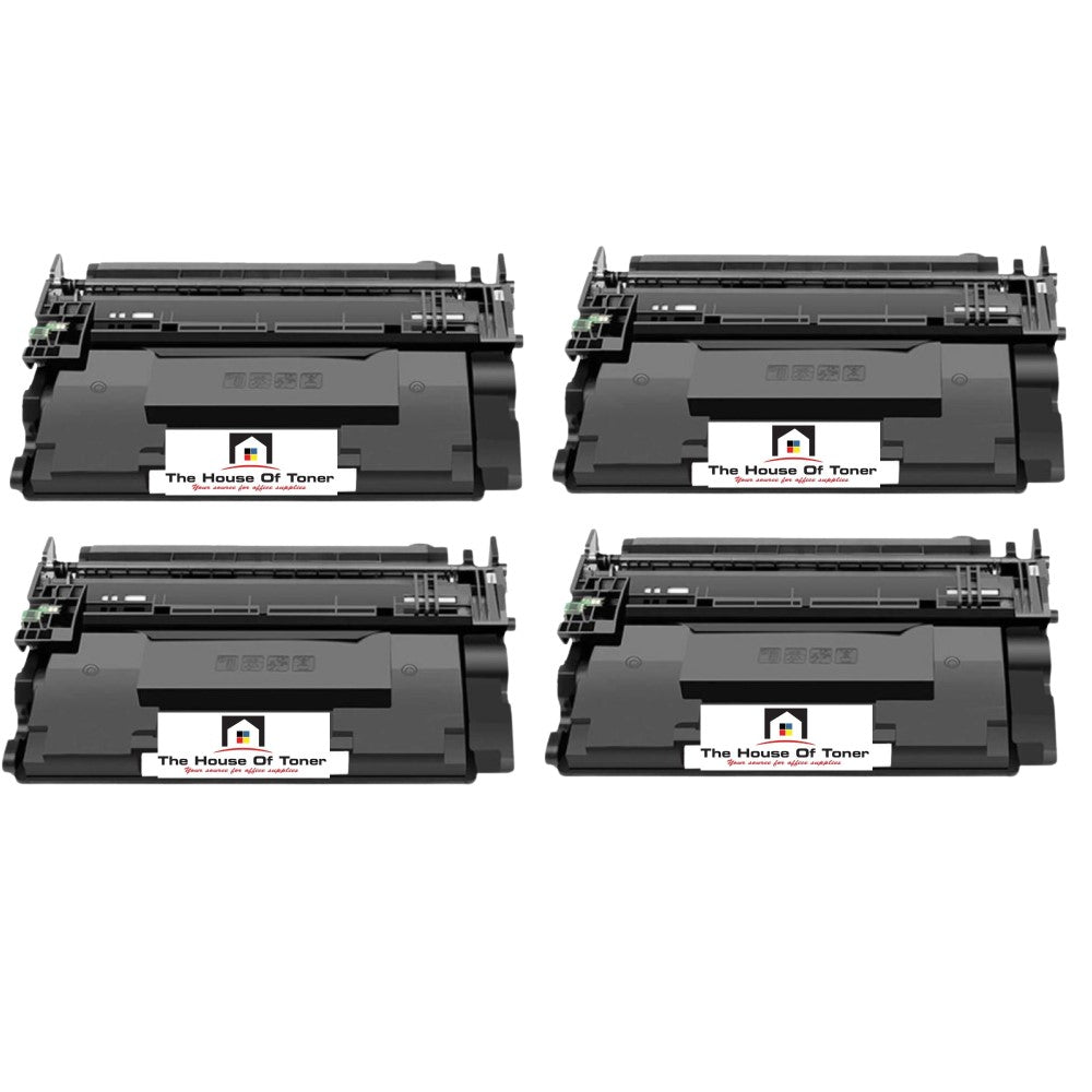 Compatible Toner Cartridge Replacement For HP CF289X (89X) High Yield Black (10K YLD) 4-Pack (W/New Chip)
