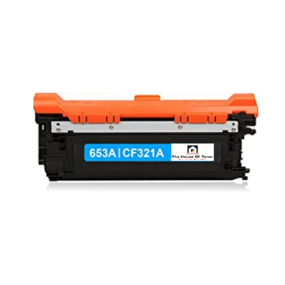 Compatible Toner Cartridge Replacement for HP CF321A (653A) Cyan (16.5 YLD)