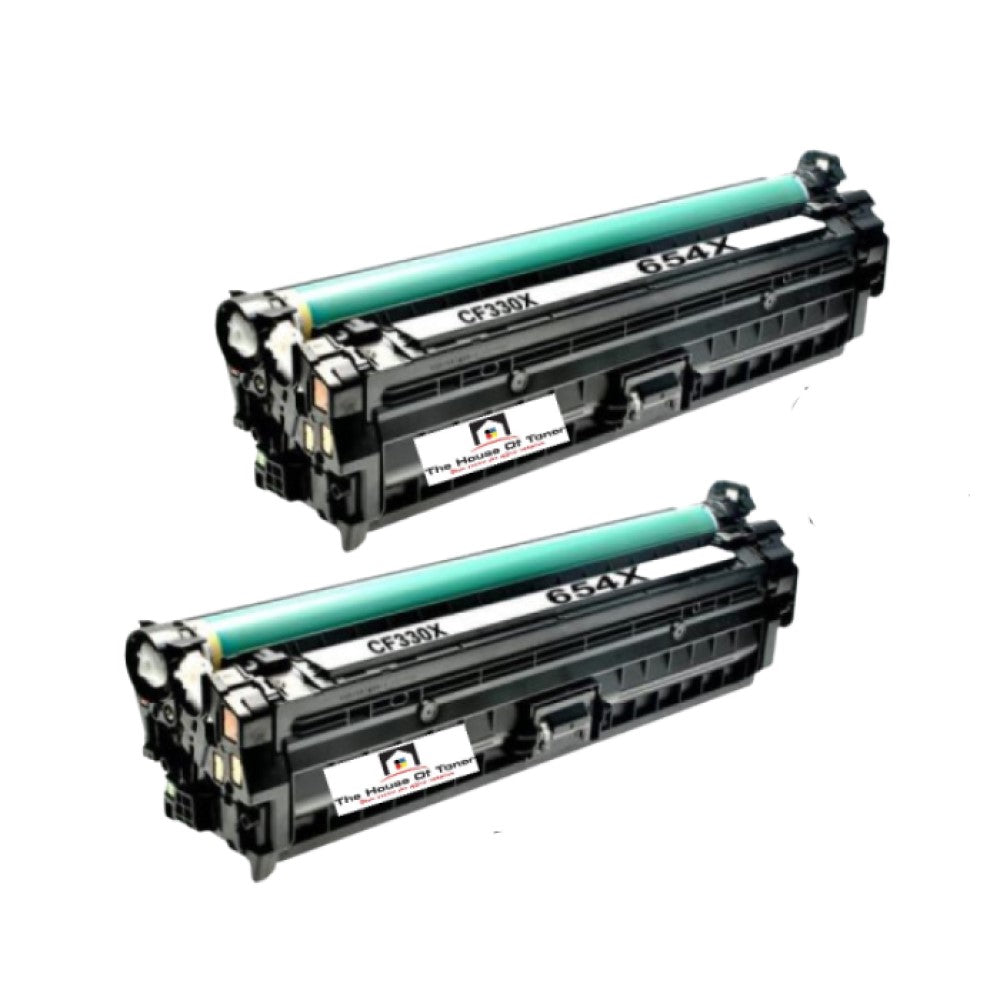 Compatible Toner Cartridge Replacement for HP CF330X (654X) High Yield Black (20K YLD) 2-Pack