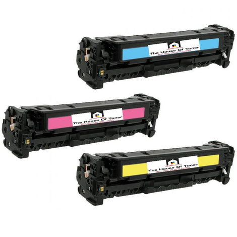 Compatible Toner Cartridge Replacement for HP CF411X, CF412X, CF412X (410X) High Yield Cyan, Magenta, Yellow (6.5K YLD) 3-Pack