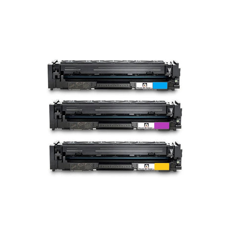 Compatible Toner Cartridge Replacement for HP CF501X, CF502X, CF503X (202X) High Yield Cyan, Yellow, Magenta (3.2K YLD) 3-Pack