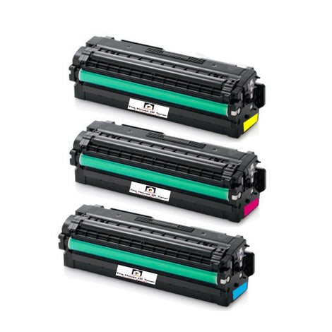 Compatible Toner Cartridge Replacement for SAMSUNG CLT-C506L, CLT-Y506L, CLT-M506L (CLTC506L, CLTY506L, CLTM506L) High Yield Cyan, Magenta, Yellow (6K YLD) 3-Pack