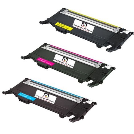 Compatible Toner Cartridge Replacement For SAMSUNG CLT-C407S, CLT-Y407S, CLT-M407S (CLTC407S, CLTY407S, CLTM407S) Cyan, Magenta, Yellow (1K YLD) 3-Pack