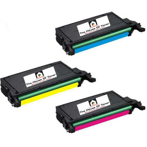 Compatible Toner Cartridge Replacement for SAMSUNG CLTK609S, CLTC609S, CLTY609S, CLTM609S (CLT-K609S, CLT-C609S, CLT-Y609S, CLT-M609S) Black, Cyan, Magenta, Yellow (7.5K YLD) 3-Pack