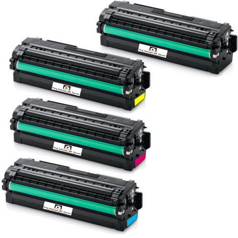 Compatible Toner Cartridge Replacement for SAMSUNG CLT-K506L, CLT-C506L, CLT-Y506L, CLT-M506L (CLTK506L, CLTC506L, CLTY506L, CLTM506L) High Yield Black, Cyan, Magenta, Yellow (6K YLD) 4-PacK