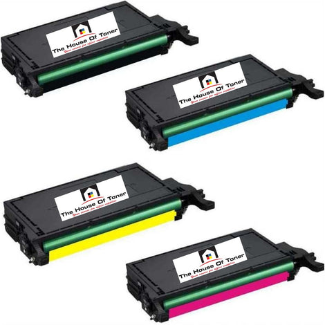 Compatible Toner Cartridge Replacement for SAMSUNG CLTK609S, CLTC609S, CLTY609S, CLTM609S (CLT-K609S, CLT-C609S, CLT-Y609S, CLT-M609S) Black, Cyan, Magenta, Yellow (7.5K YLD) 4-Pack