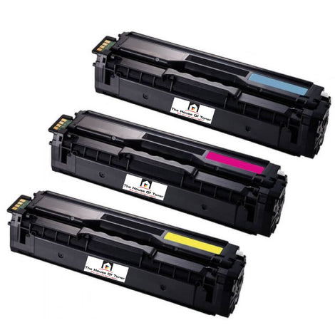 Compatible Toner Cartridge Replacement for SAMSUNG CLT-Y504S, CLT-M504S, CLT-C504S (CLTY504S, CLTM504S, CLTC504S) Cyan, Yellow, Magenta (2.5K YLD) 3-Pack