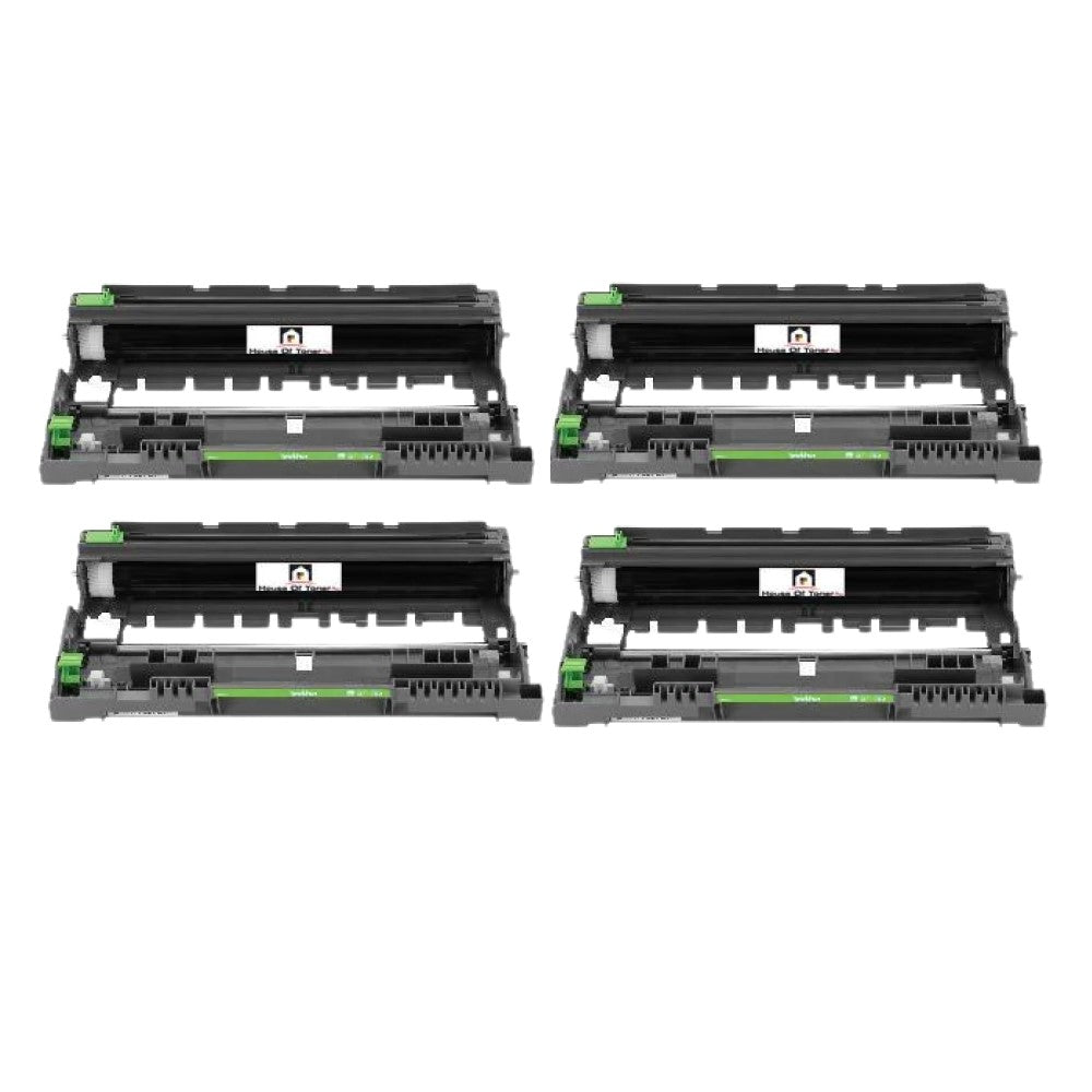 Compatible Drum Unit Replacement for BROTHER DR730 (DR-730) Black (4-Pack)