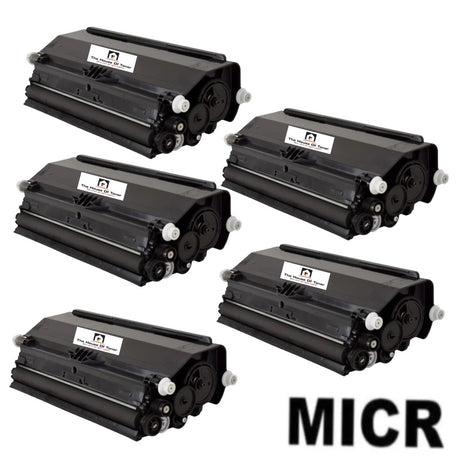 Compatible Toner Cartridge Replacement for Lexmark E460X21A (Black) 15K YLD (W/MICR) 5-Pack