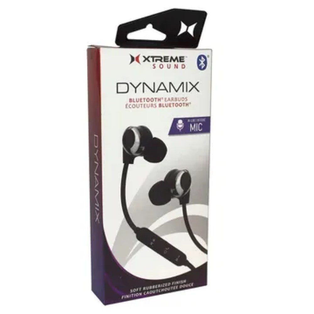 EC542 Xtreme Sound Dynamix Bluetooth Earbuds with Mic in Black