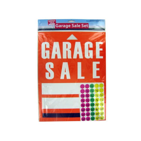 GL190 Garage Sale Sign And Sticker Set